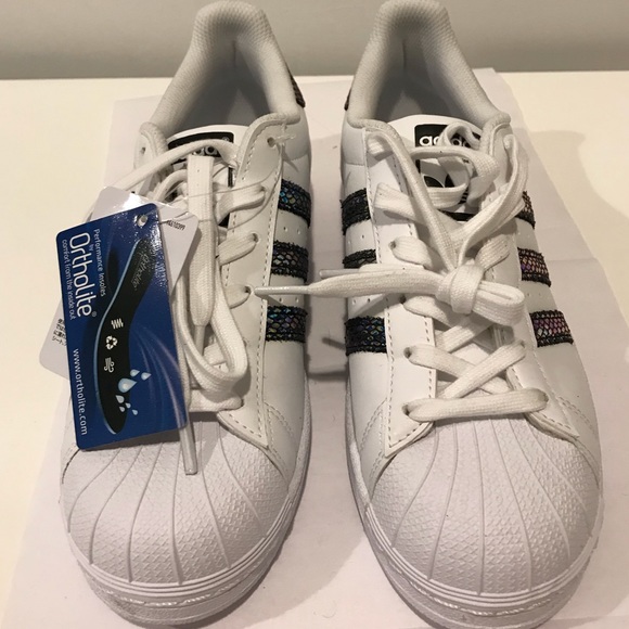adidas Shoes | Adidas Superstar Iridescent Stripes Sneakers | Poshmark